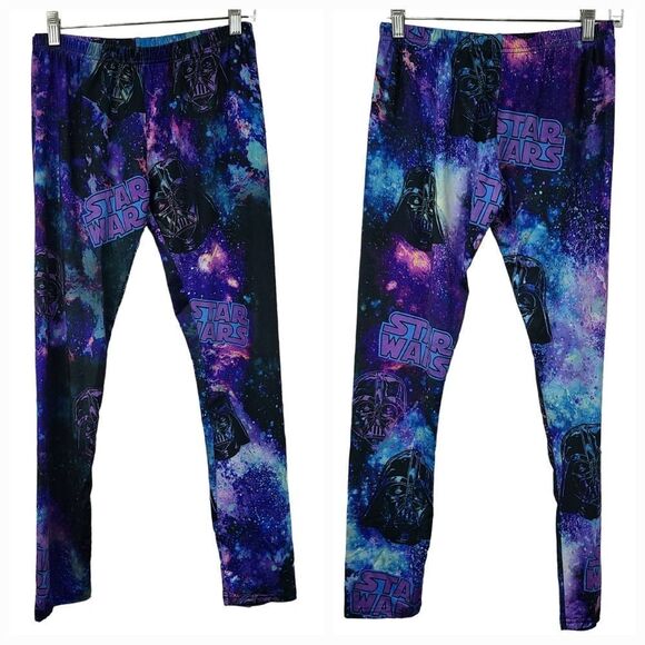 Hot Topic Galaxy Star Wars Darth Vader Leggings Colorful Stretchy Pull-On Pants - Picture 4 of 8